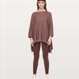 Lululemon Divinity Poncho Woven Spanish Oak Travel Commute Casual